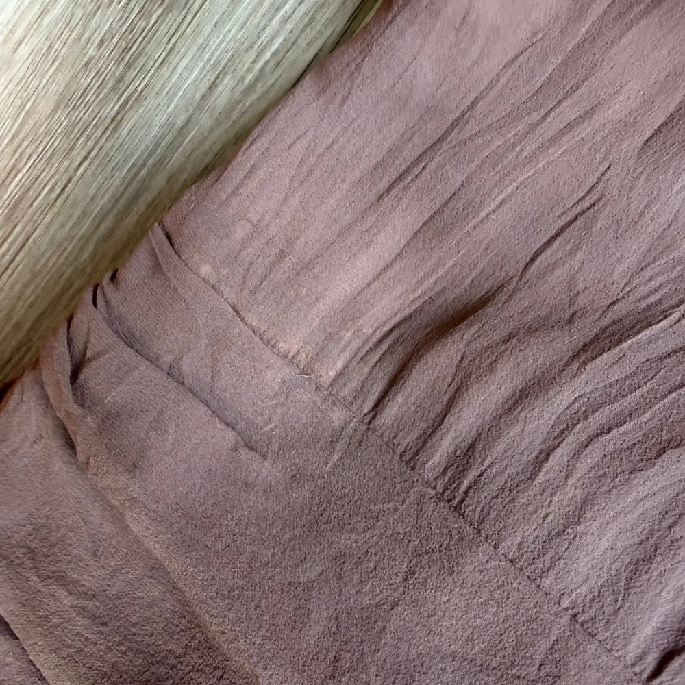 Vintage Y2K Bebe Silk Halter Handkerchief Hem Dress Brown XS Asymmetrical - Picture 15 of 15